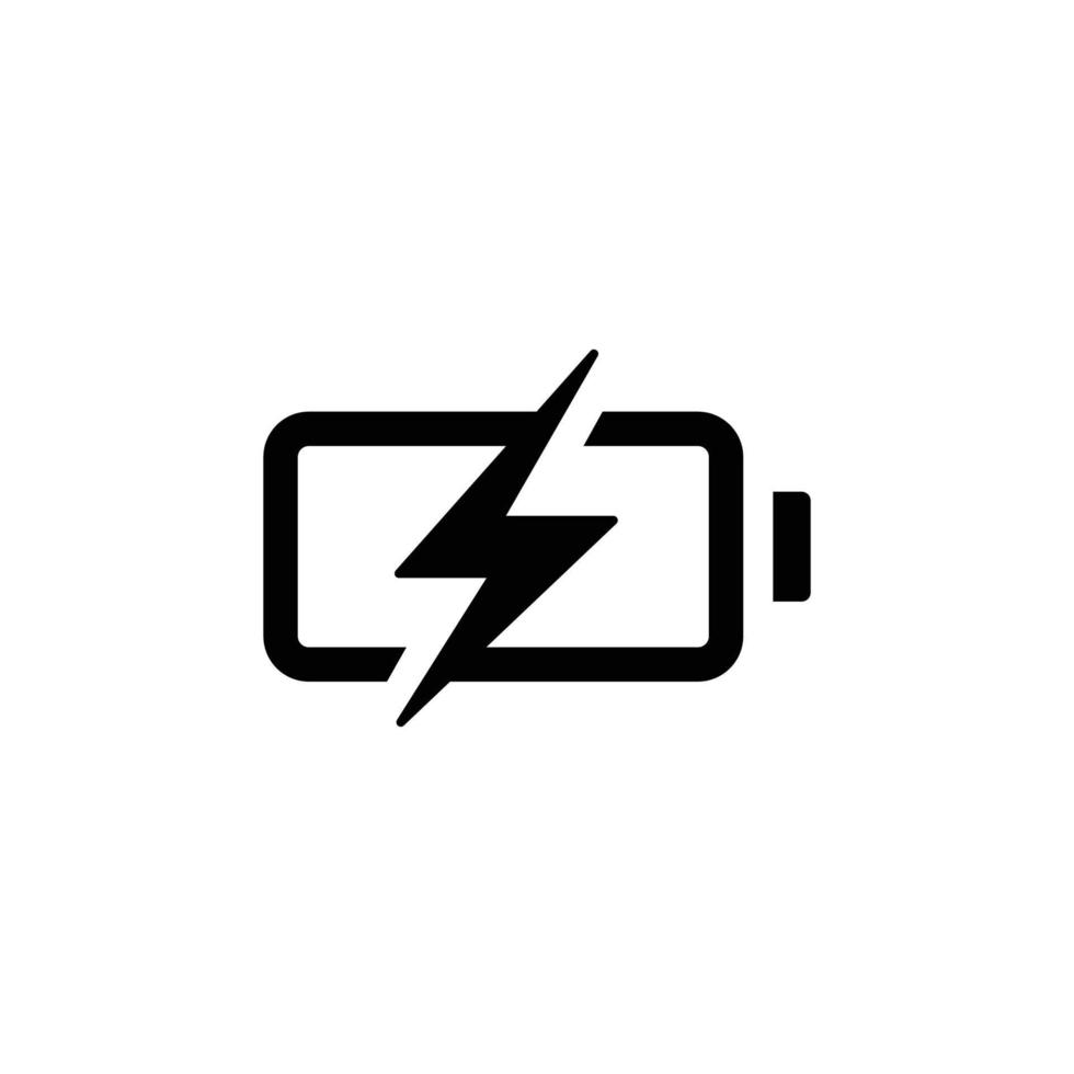 telefon batteri enkel platt ikon vektor illustration. laddning batteri ikon vektor