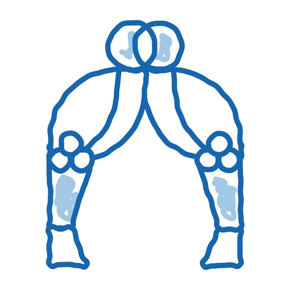 Koffer und Flugzeug Flitterwochen Reise Vektor-Symbol vektor