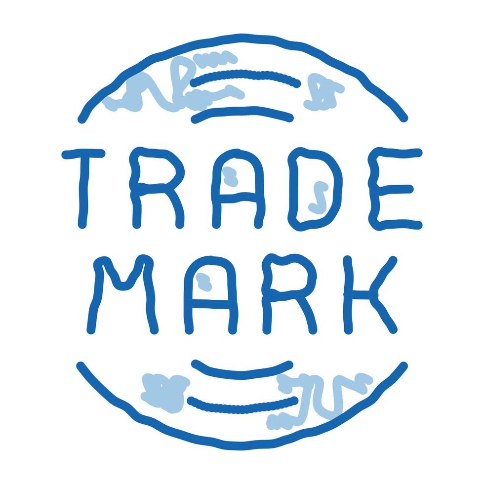 handel mark logotyp klotter ikon hand dragen illustration vektor
