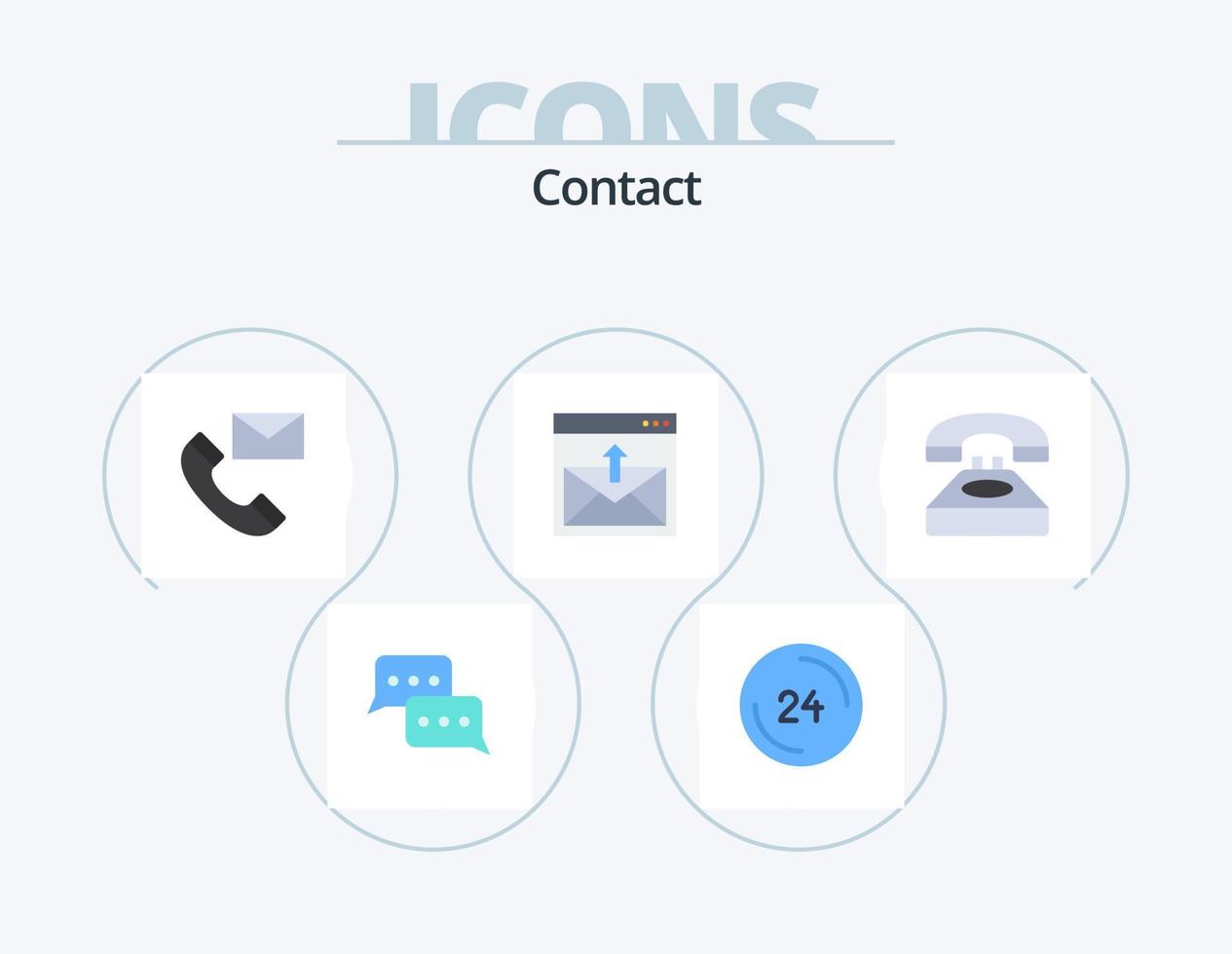 Kontakt Flat Icon Pack 5 Icon Design. kontaktiere uns. Kommunikation. Kontakt. die Info. kontaktiere uns vektor