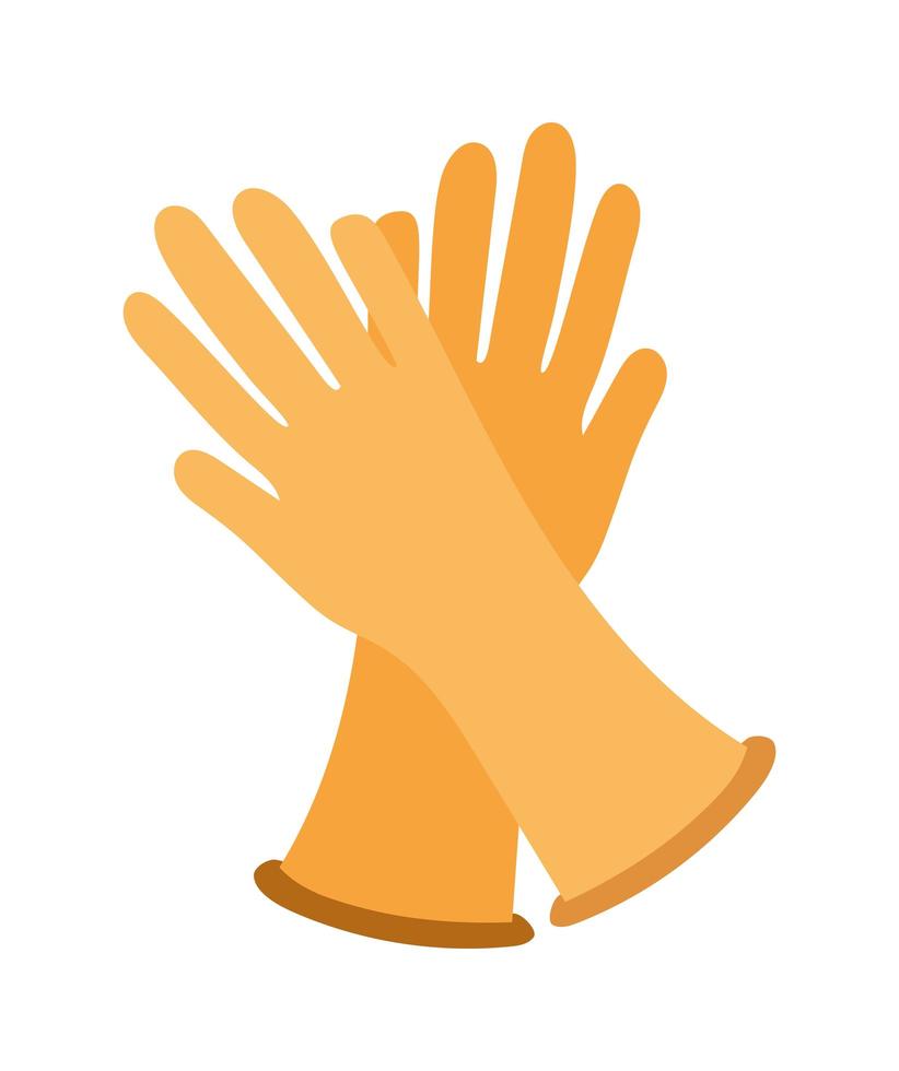isolierte Handschuhe Icon Design vektor
