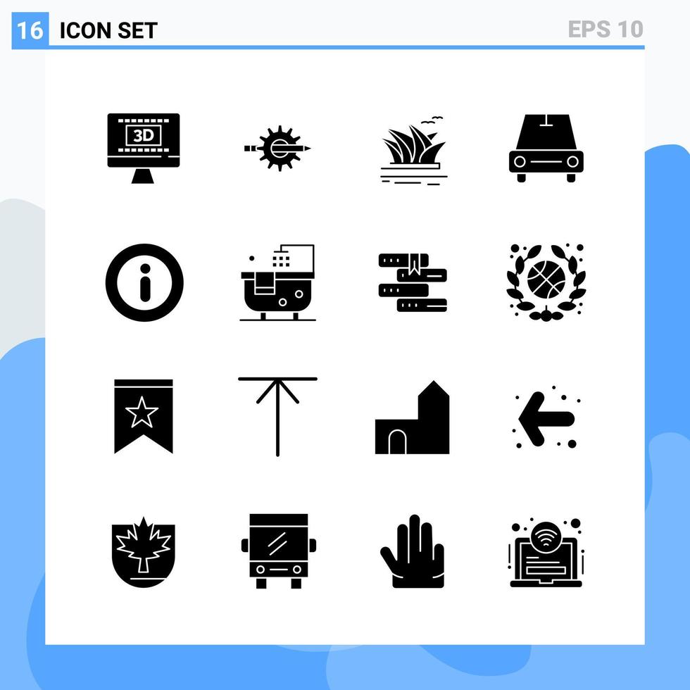 modern 16 fast stil ikoner glyf symboler för allmän använda sig av kreativ fast ikon tecken isolerat på vit bakgrund 16 ikoner packa kreativ svart ikon vektor bakgrund