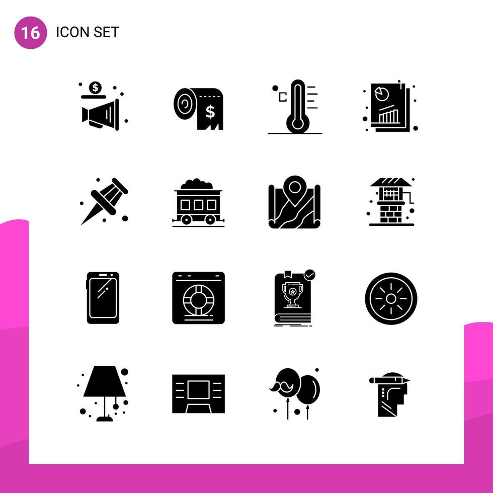 glyf ikon uppsättning packa av 16 fast ikoner isolerat på vit bakgrund för mottaglig hemsida design skriva ut och mobil tillämpningar kreativ svart ikon vektor bakgrund