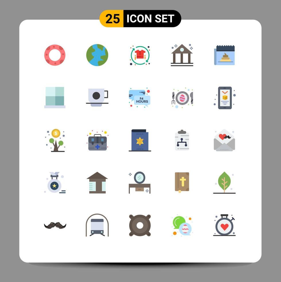piktogram uppsättning av 25 enkel platt färger av journalistik falsk försäljning reklam företag redigerbar vektor design element