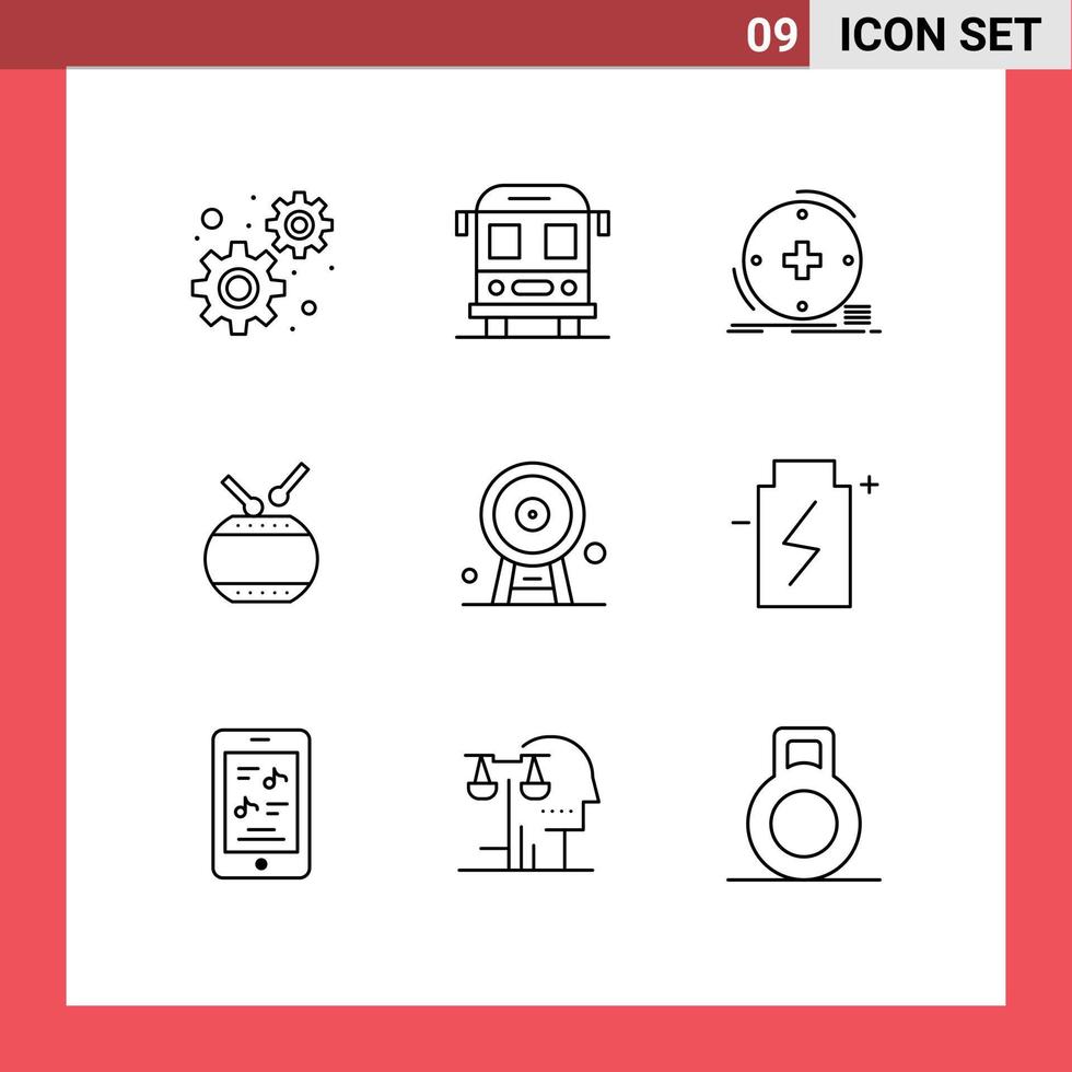 uppsättning av 9 modern ui ikoner symboler tecken för ferris hjul arkitektur hälsa kinesisk firande redigerbar vektor design element