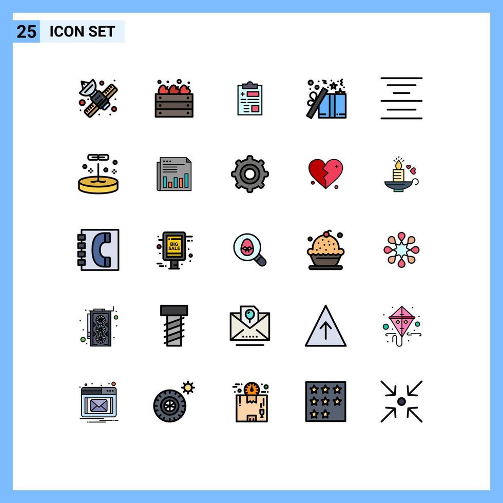 uppsättning av 25 modern ui ikoner symboler tecken för stjärna jul jordbruk låda sjukvård redigerbar vektor design element