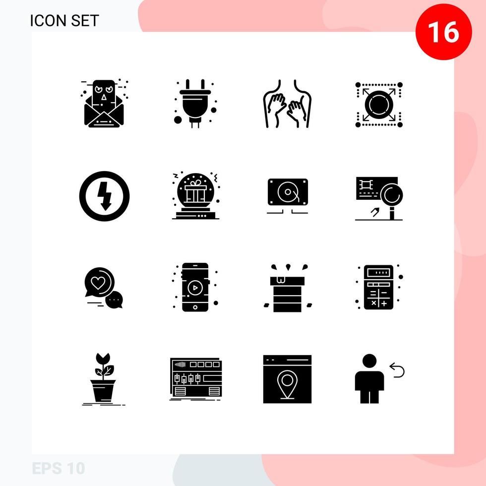16 kreativ ikoner modern tecken och symboler av avgift seo skönhet mål kvinna redigerbar vektor design element