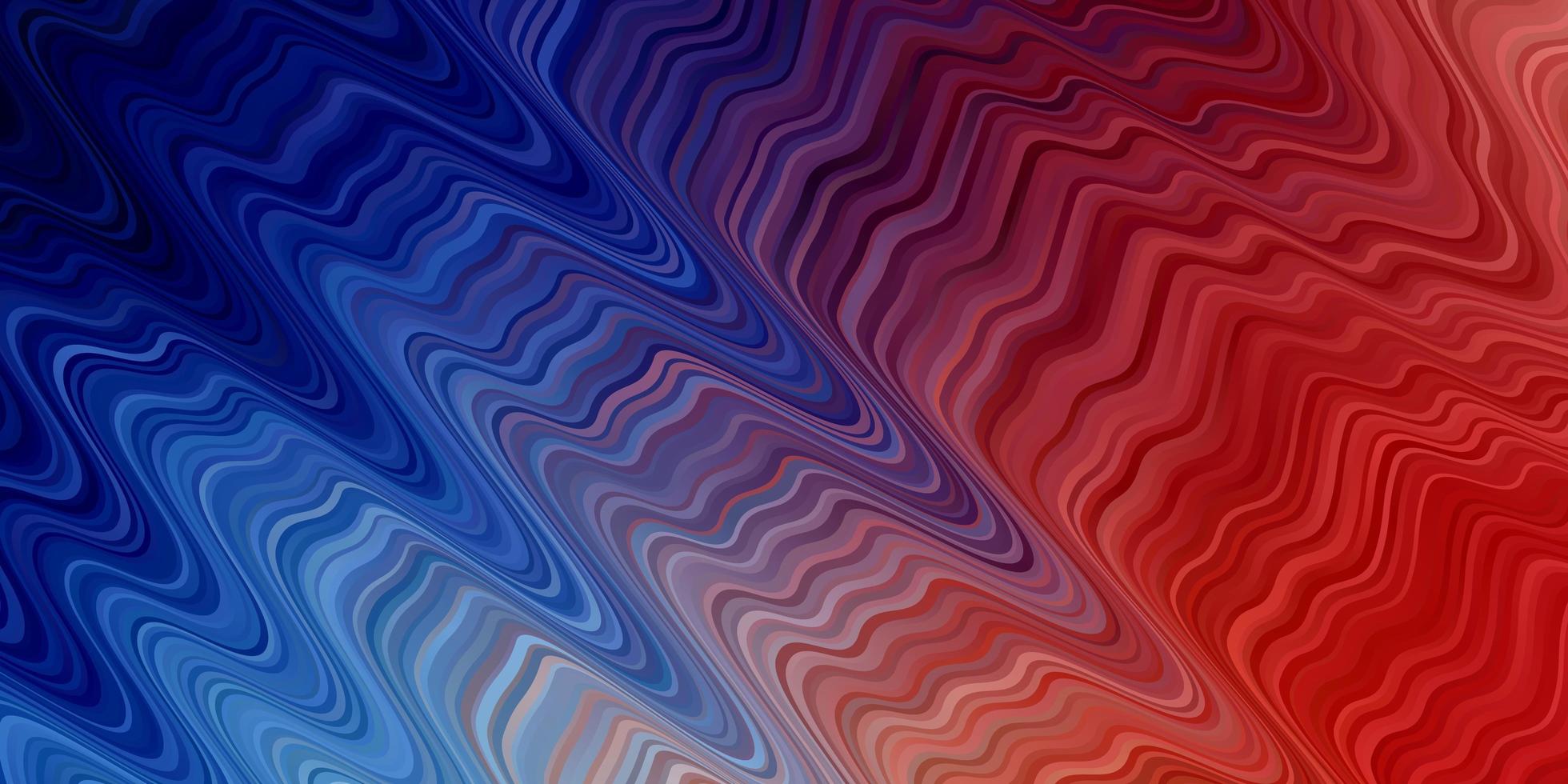 ljusblå, röd bakgrund med vågiga linjer. vektor
