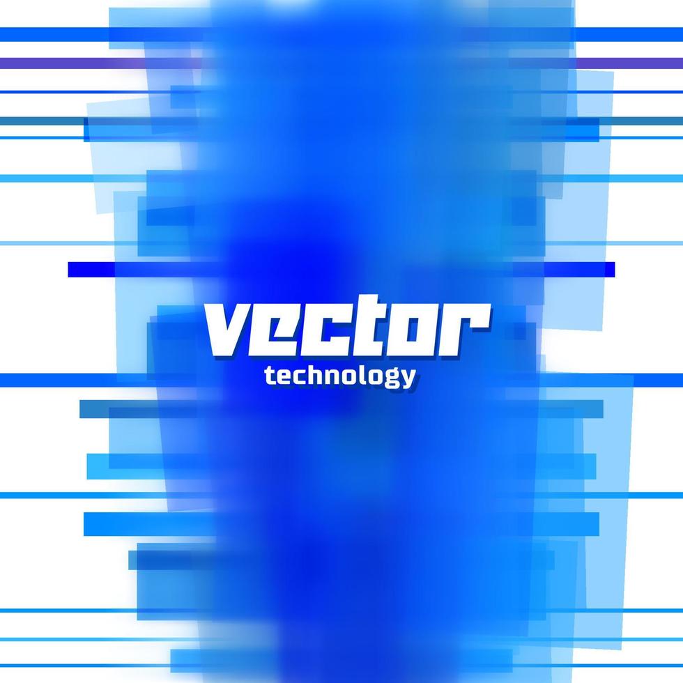 vektor bakgrund med blå rader och suddig Centrum