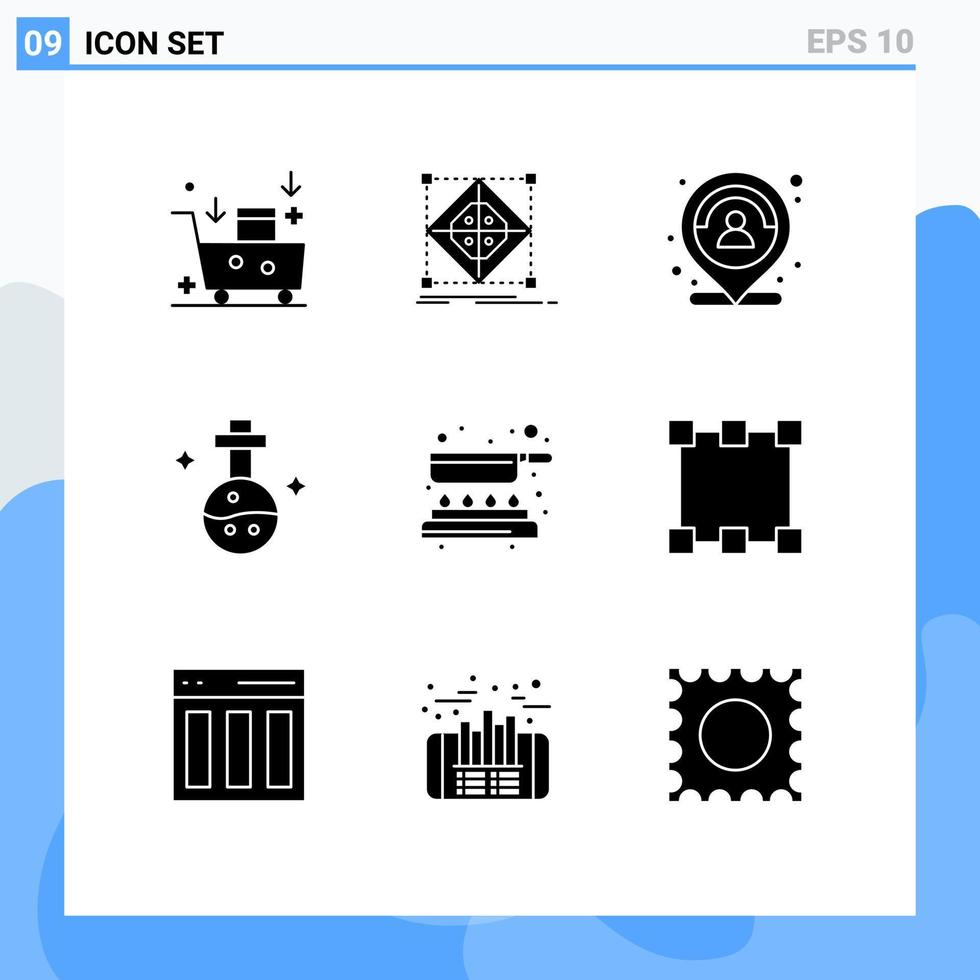 9 tematiska vektor fast glyfer och redigerbar symboler av medicinsk flaska modell person Karta redigerbar vektor design element