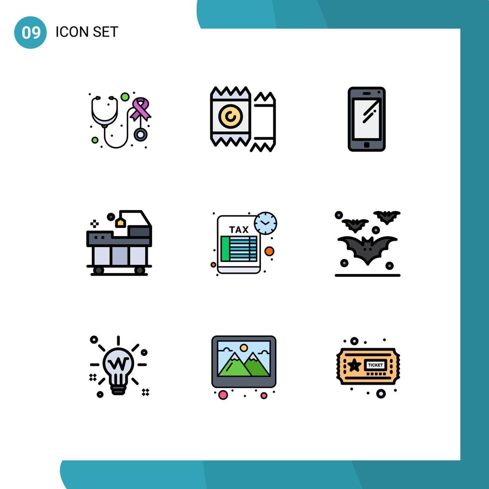 9 kreativ ikoner modern tecken och symboler av påminnelse service telefon sjukhus samsung redigerbar vektor design element