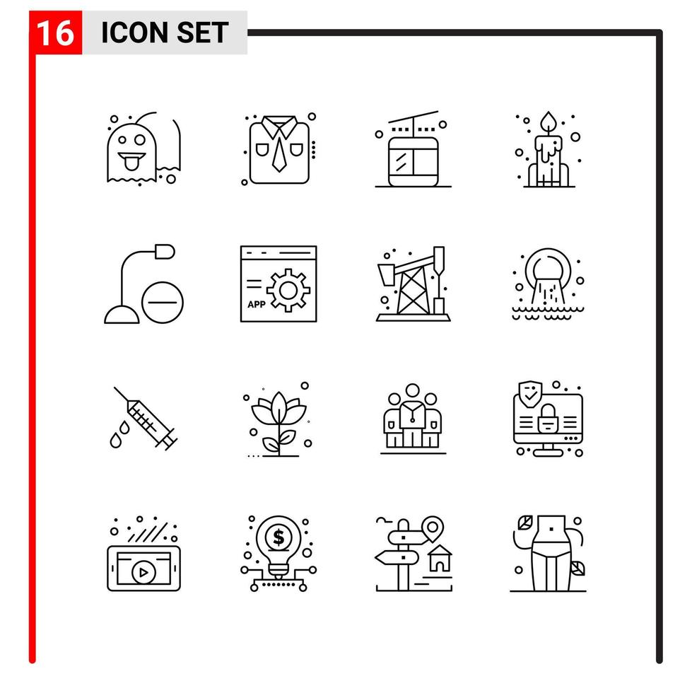 16 allmän ikoner för hemsida design skriva ut och mobil appar 16 översikt symboler tecken isolerat på vit bakgrund 16 ikon packa vektor