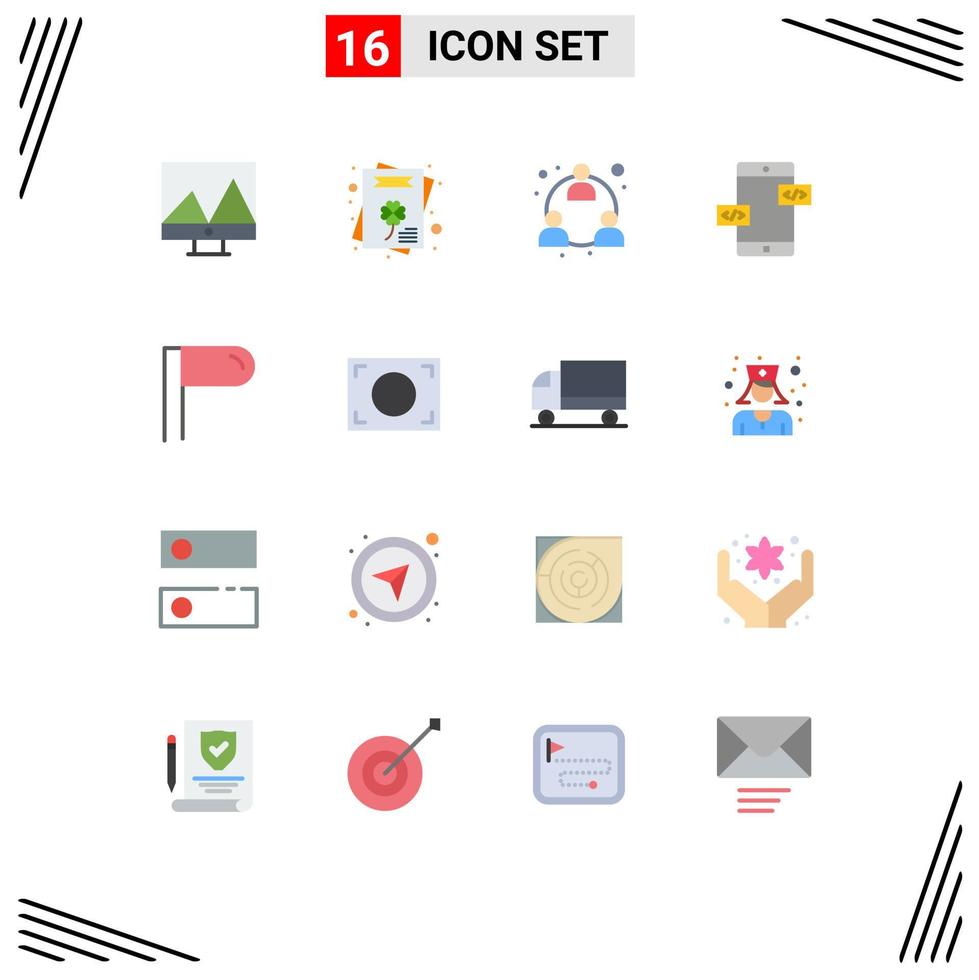 16 kreativ ikoner modern tecken och symboler av ram tecken mlm paragraf div redigerbar packa av kreativ vektor design element