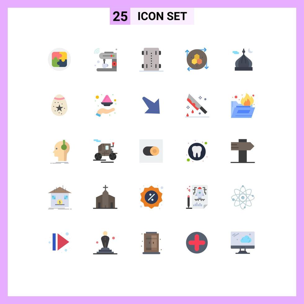 25 tematiska vektor platt färger och redigerbar symboler av modellering verktyg modellering api wiFi dator grafik hjul skridsko redigerbar vektor design element