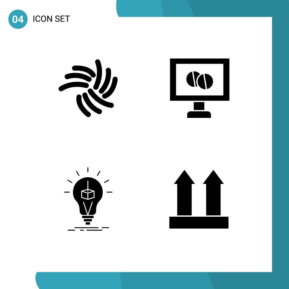 universell ikon symboler grupp av modern fast glyfer av iota kub crypto valuta läsplatta låda redigerbar vektor design element