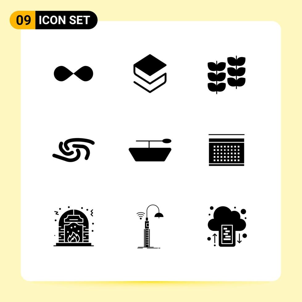 universell ikon symboler grupp av 9 modern fast glyfer av båt crypto crypto valuta mynt tillväxt redigerbar vektor design element