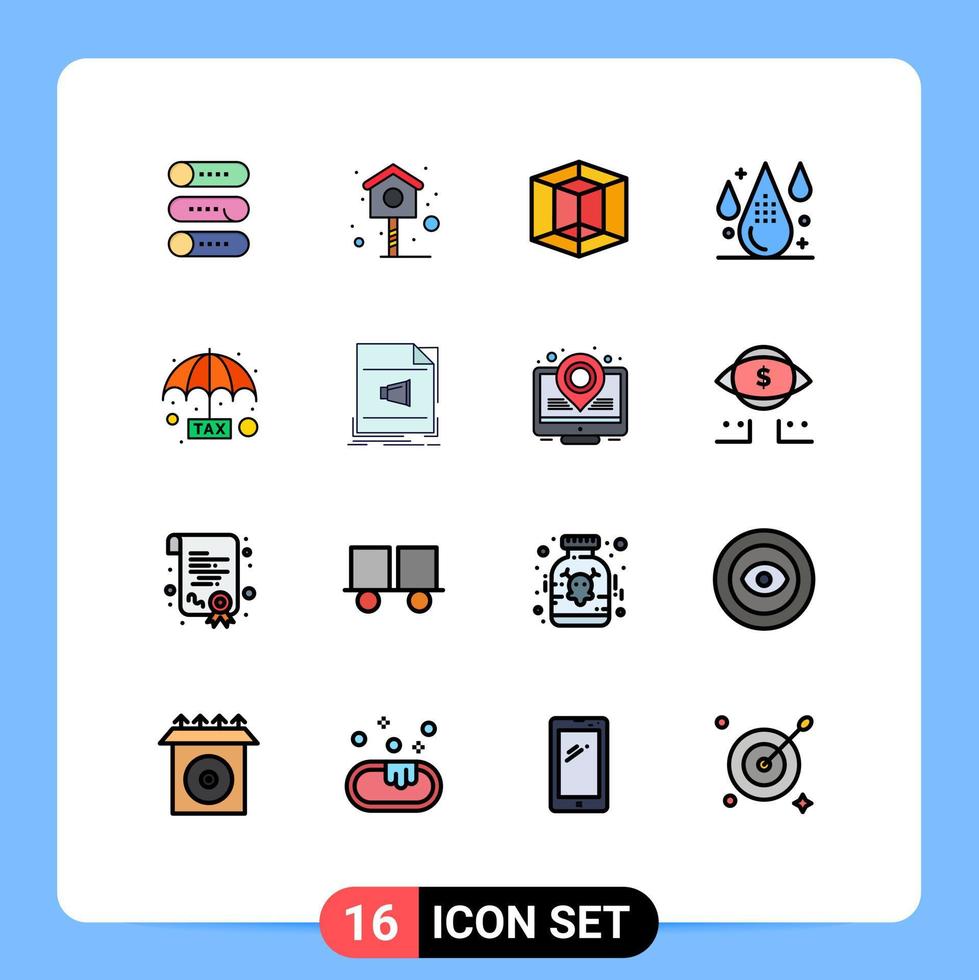 modern uppsättning av 16 platt Färg fylld rader pictograph av planen undvikande grafisk släppa design redigerbar kreativ vektor design element
