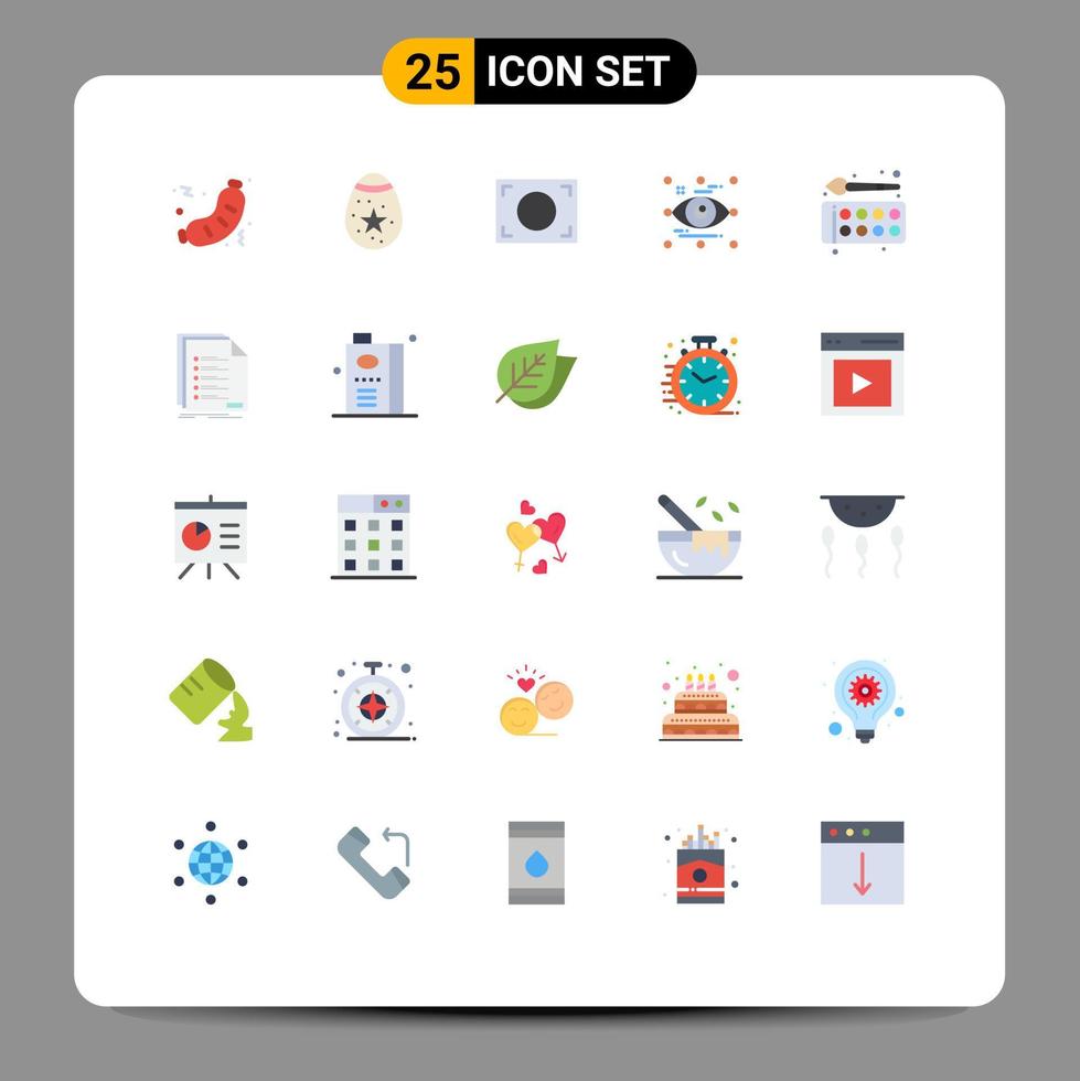 uppsättning av 25 modern ui ikoner symboler tecken för tillbaka till skola se ägg öga konst redigerbar vektor design element