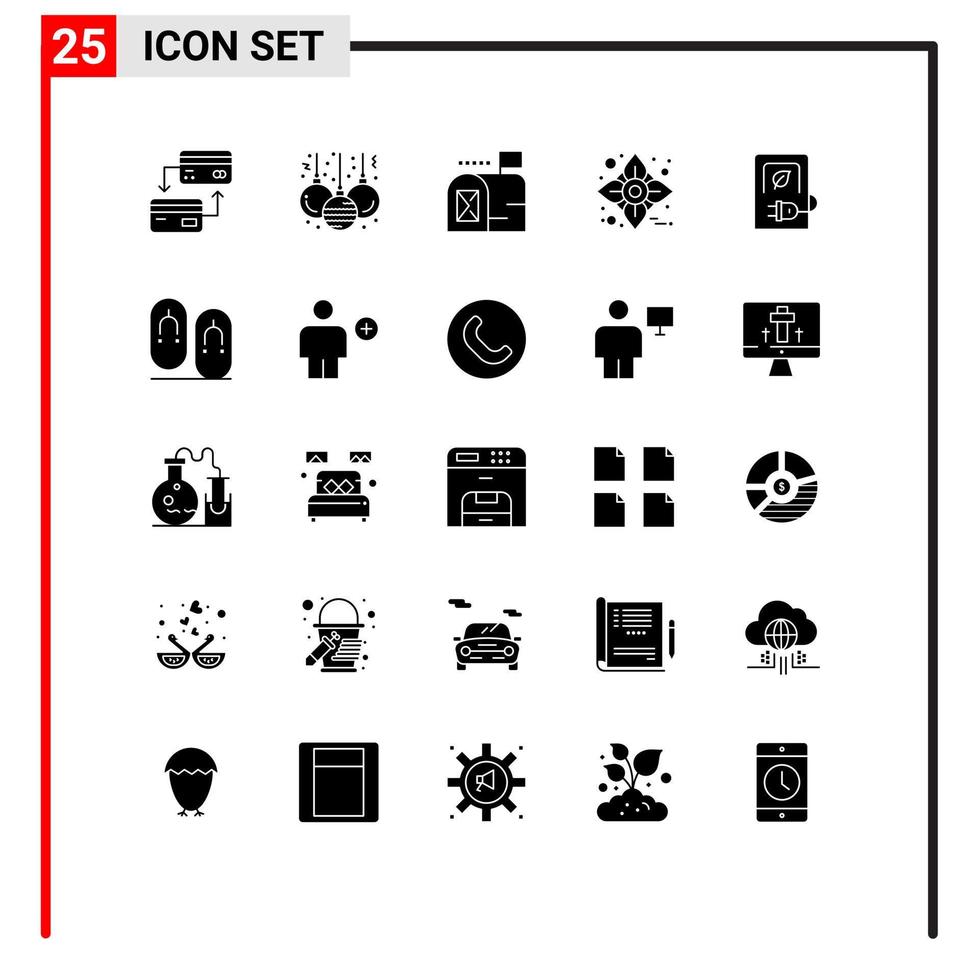 25 kreative Symbole moderne Zeichen und Symbole von Stationen, die Postautos aufladen, editierbare Vektordesign-Elemente vektor