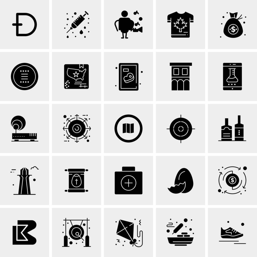 25 universelle Business-Icons Vektor kreative Icon-Illustration zur Verwendung in Web- und Mobilprojekten