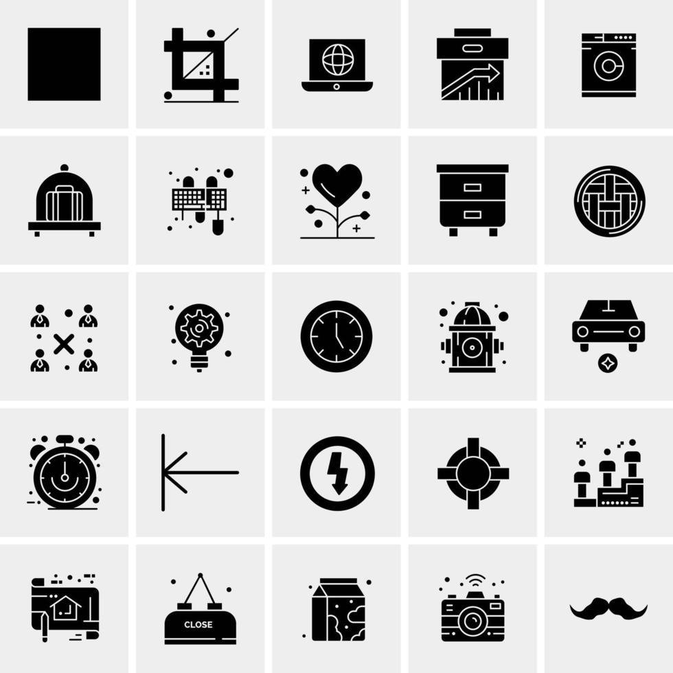 25 universelle Business-Icons Vektor kreative Icon-Illustration zur Verwendung in Web- und Mobilprojekten