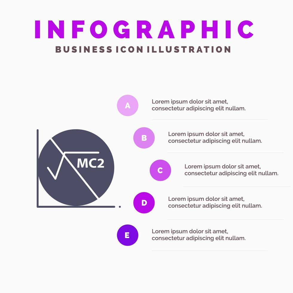 matematik formel matematik formel utbildning infographics presentation mall 5 steg presentation vektor