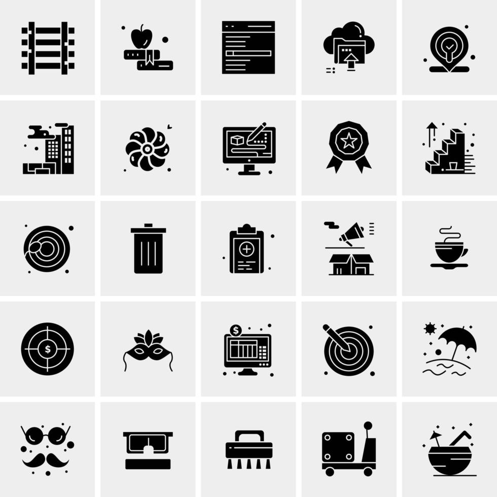 25 universelle Business-Icons Vektor kreative Icon-Illustration zur Verwendung in Web- und Mobilprojekten