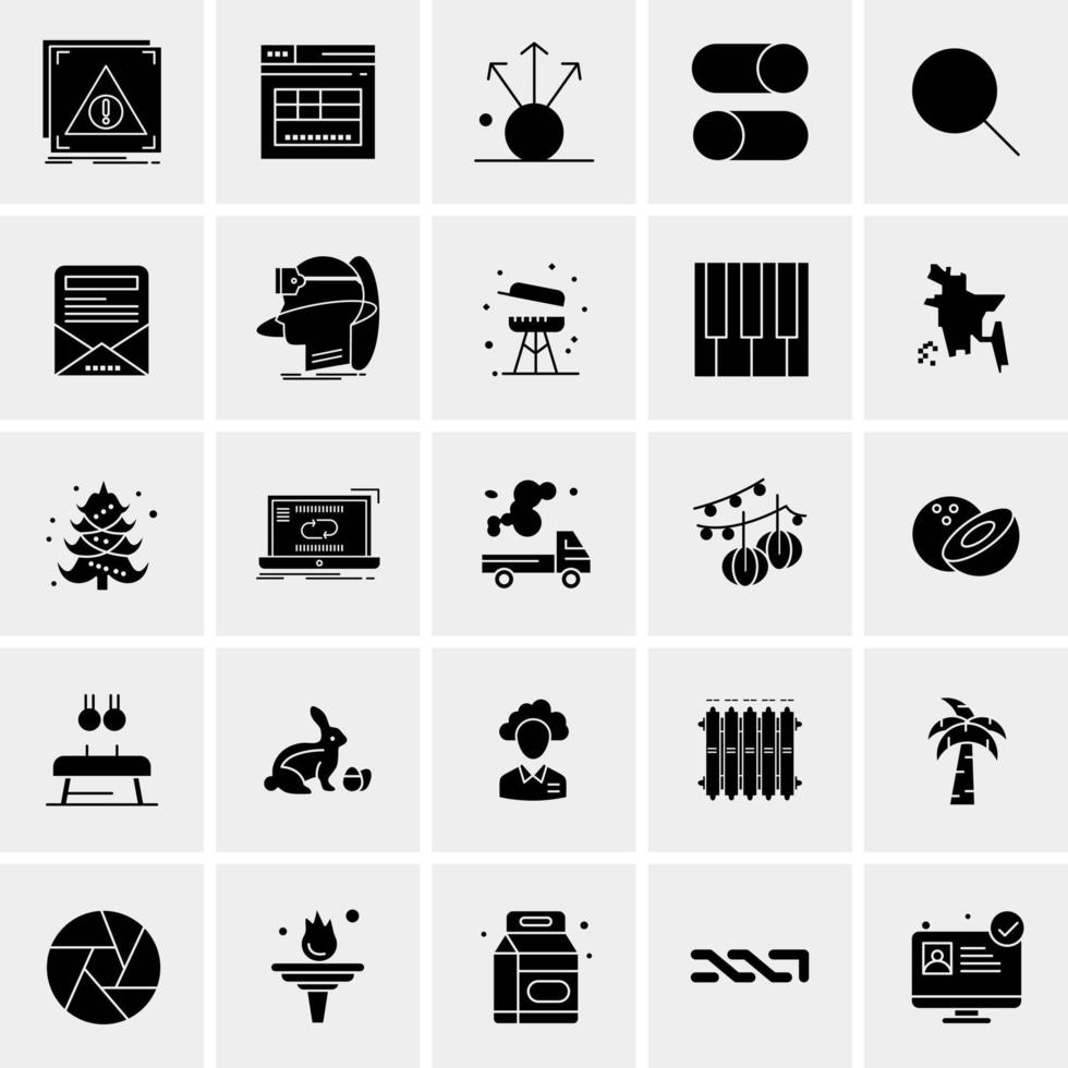 25 universelle Business-Icons Vektor kreative Icon-Illustration zur Verwendung in Web- und Mobilprojekten