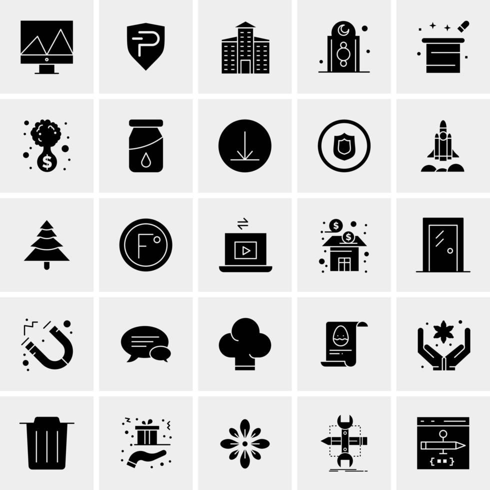 25 universelle Business-Icons Vektor kreative Icon-Illustration zur Verwendung in Web- und Mobilprojekten