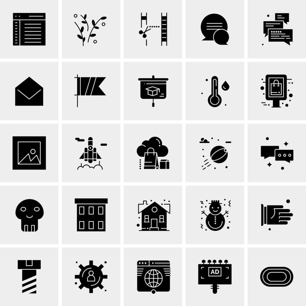 25 universelle Business-Icons Vektor kreative Icon-Illustration zur Verwendung in Web- und Mobilprojekten