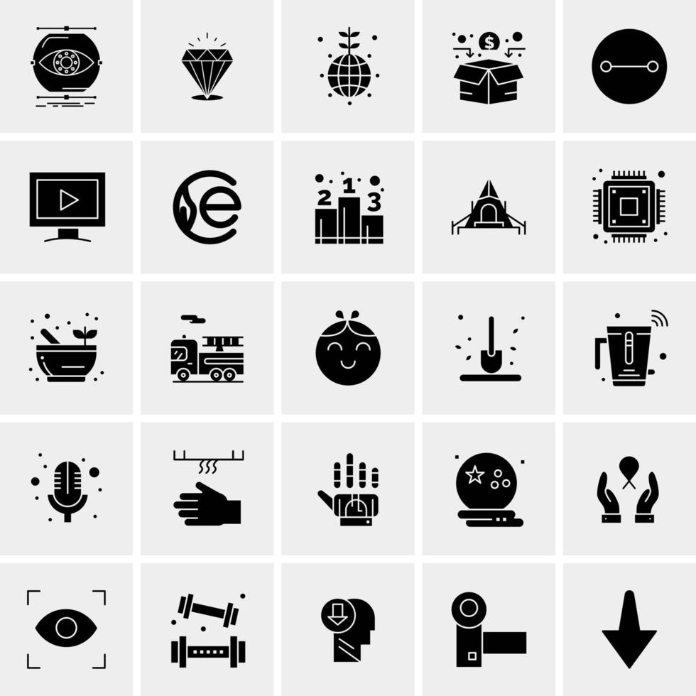 25 universelle Business-Icons Vektor kreative Icon-Illustration zur Verwendung in Web- und Mobilprojekten