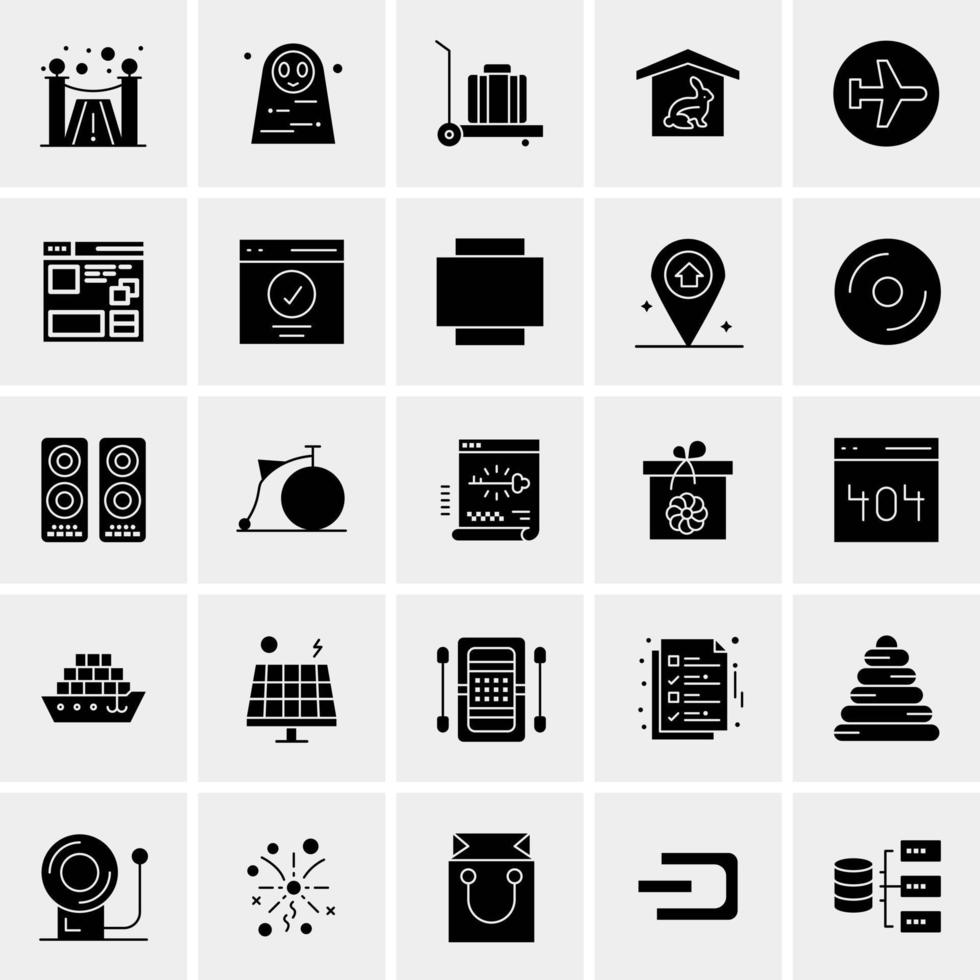 25 universelle Business-Icons Vektor kreative Icon-Illustration zur Verwendung in Web- und Mobilprojekten