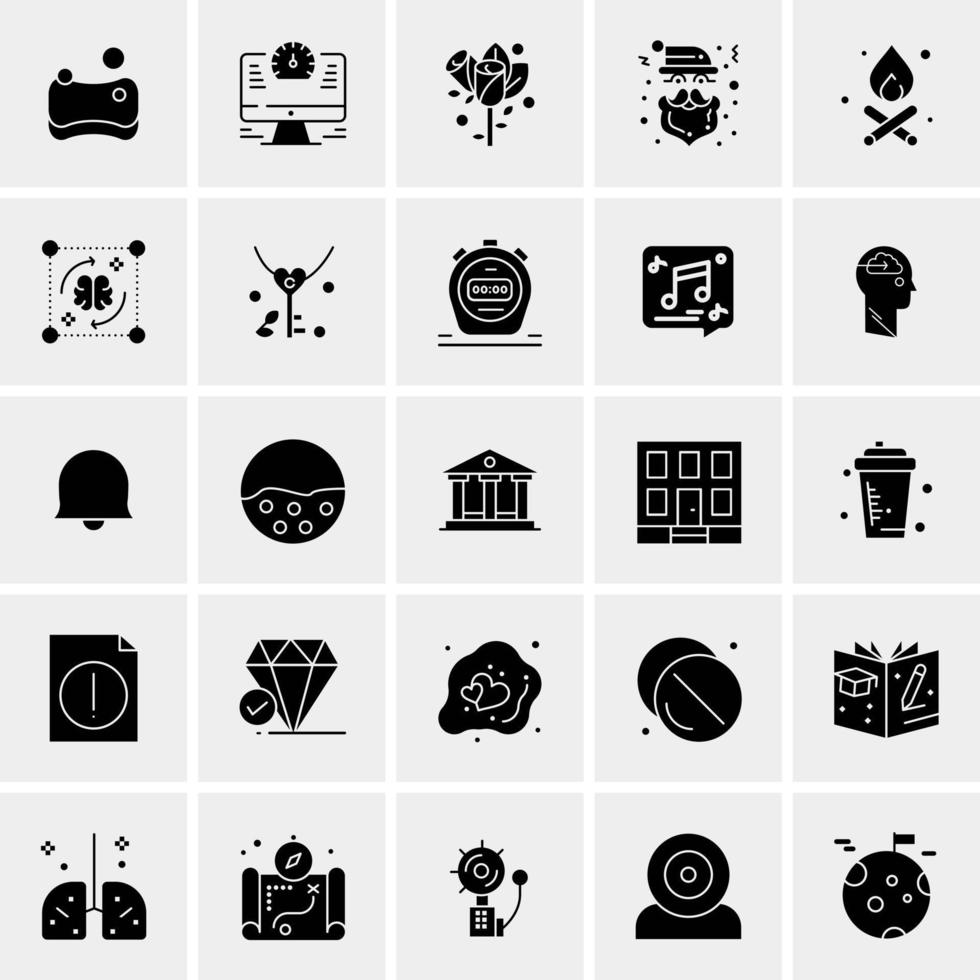 25 universelle Business-Icons Vektor kreative Icon-Illustration zur Verwendung in Web- und Mobilprojekten