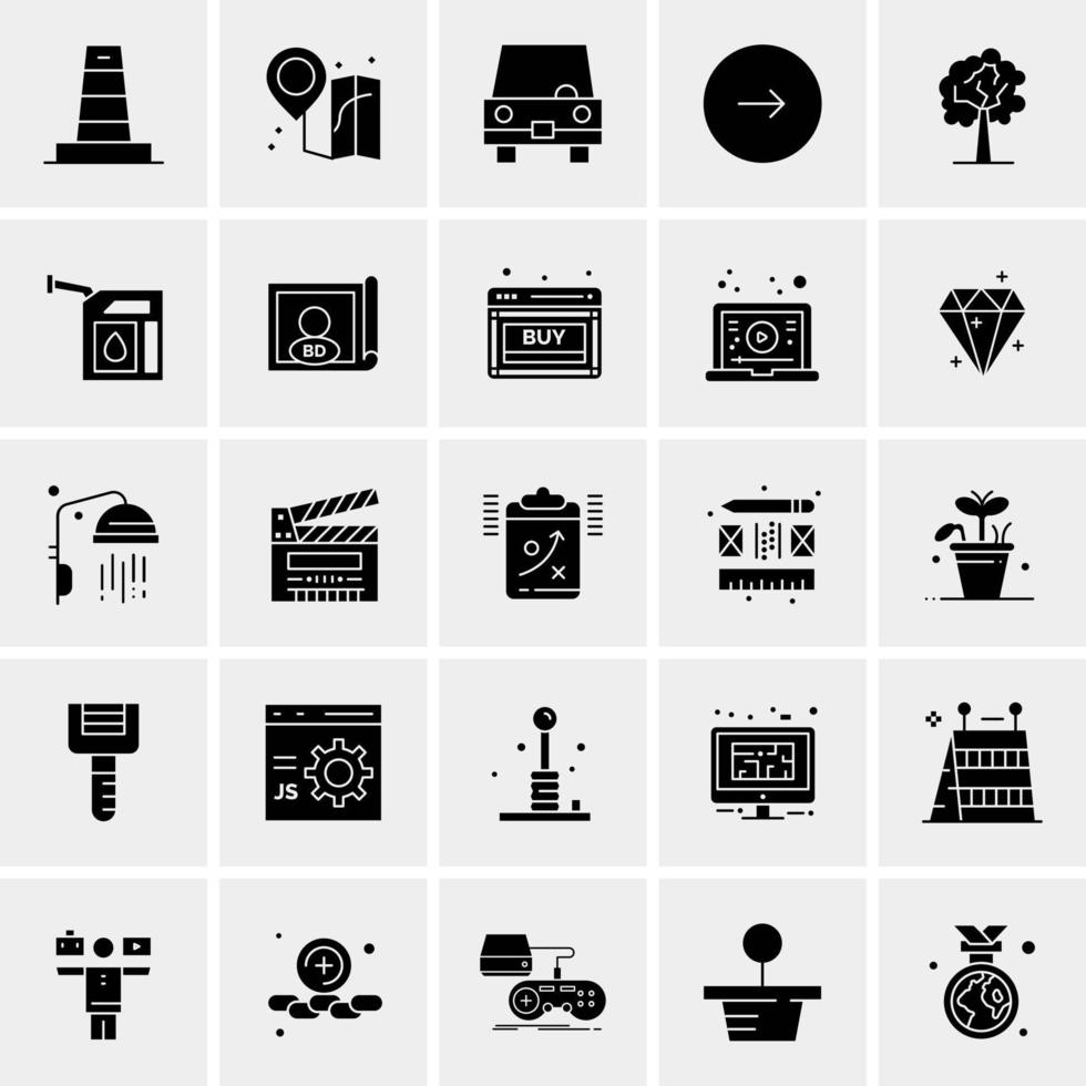 25 universelle Business-Icons Vektor kreative Icon-Illustration zur Verwendung in Web- und Mobilprojekten