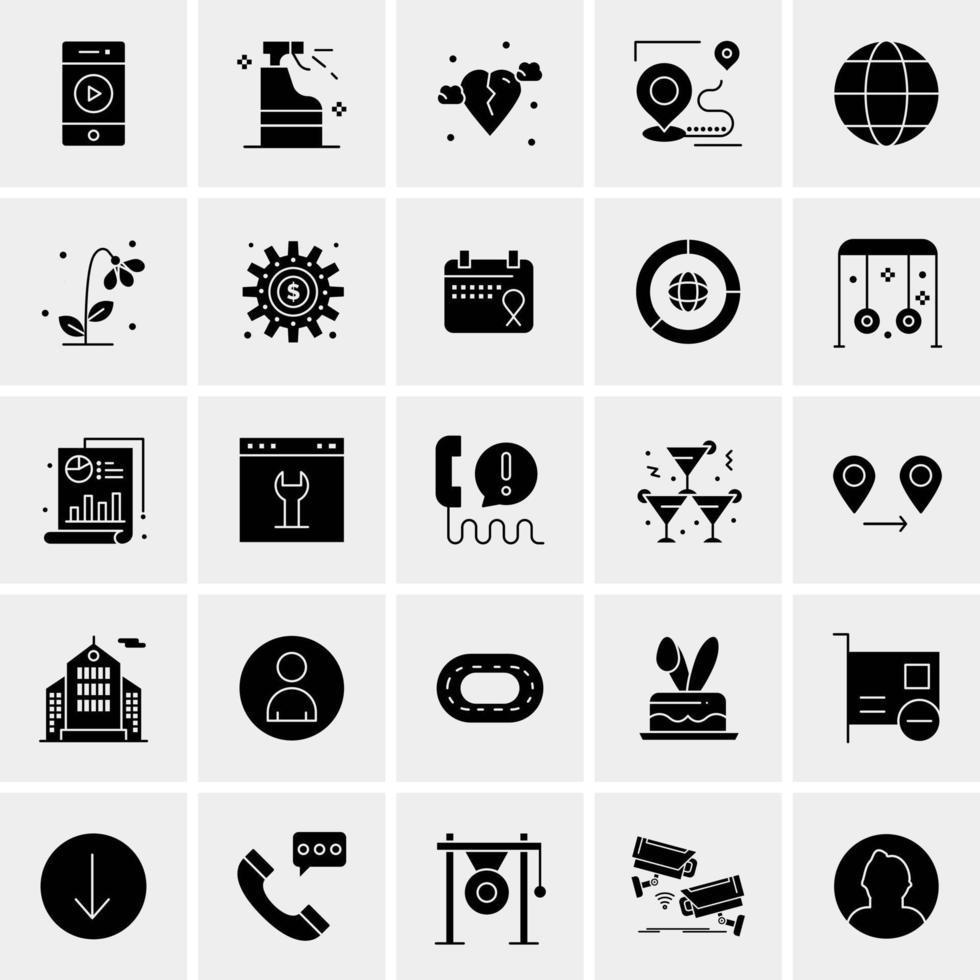 25 universelle Business-Icons Vektor kreative Icon-Illustration zur Verwendung in Web- und Mobilprojekten