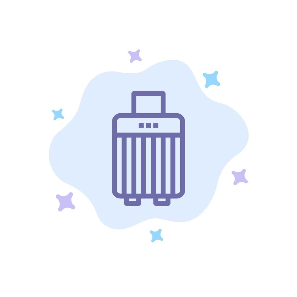väska bagage handväska köpa blå ikon på abstrakt moln bakgrund vektor