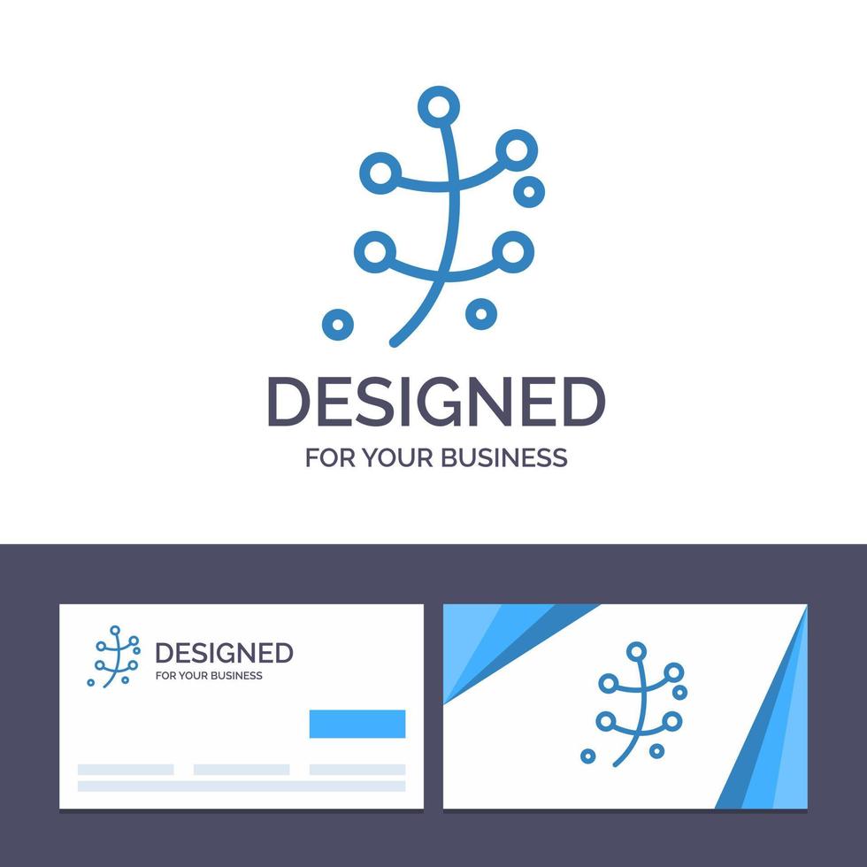 kreativ företag kort och logotyp mall tillväxt blad växt vår vektor illustration