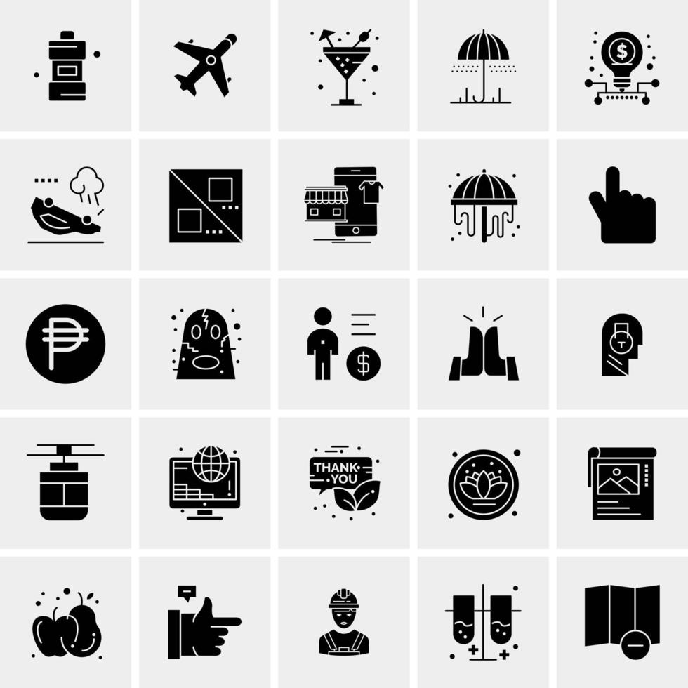 25 universelle Business-Icons Vektor kreative Icon-Illustration zur Verwendung in Web- und Mobilprojekten