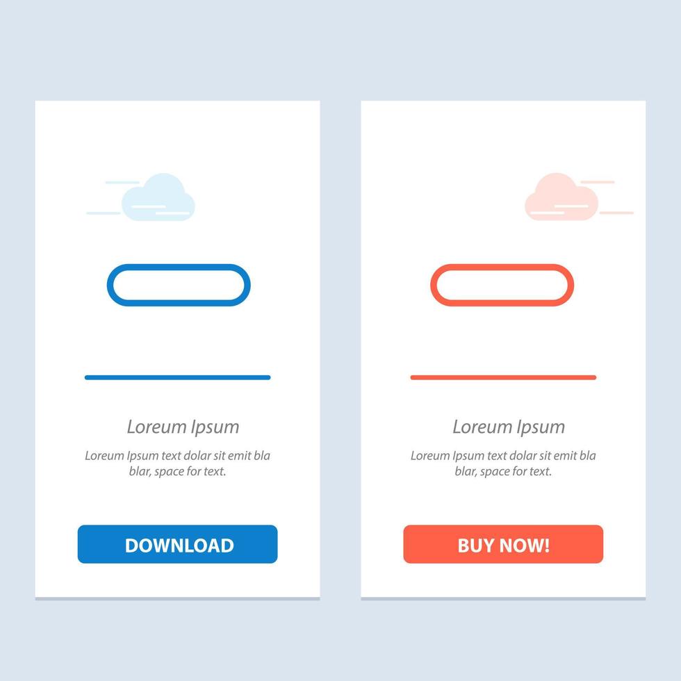 radera mindre minus- ta bort blå och röd ladda ner och köpa nu webb widget kort mall vektor