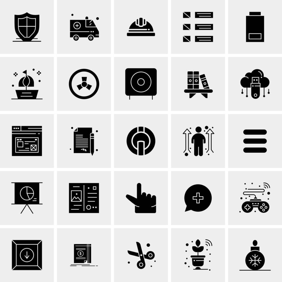 25 universelle Business-Icons Vektor kreative Icon-Illustration zur Verwendung in Web- und Mobilprojekten