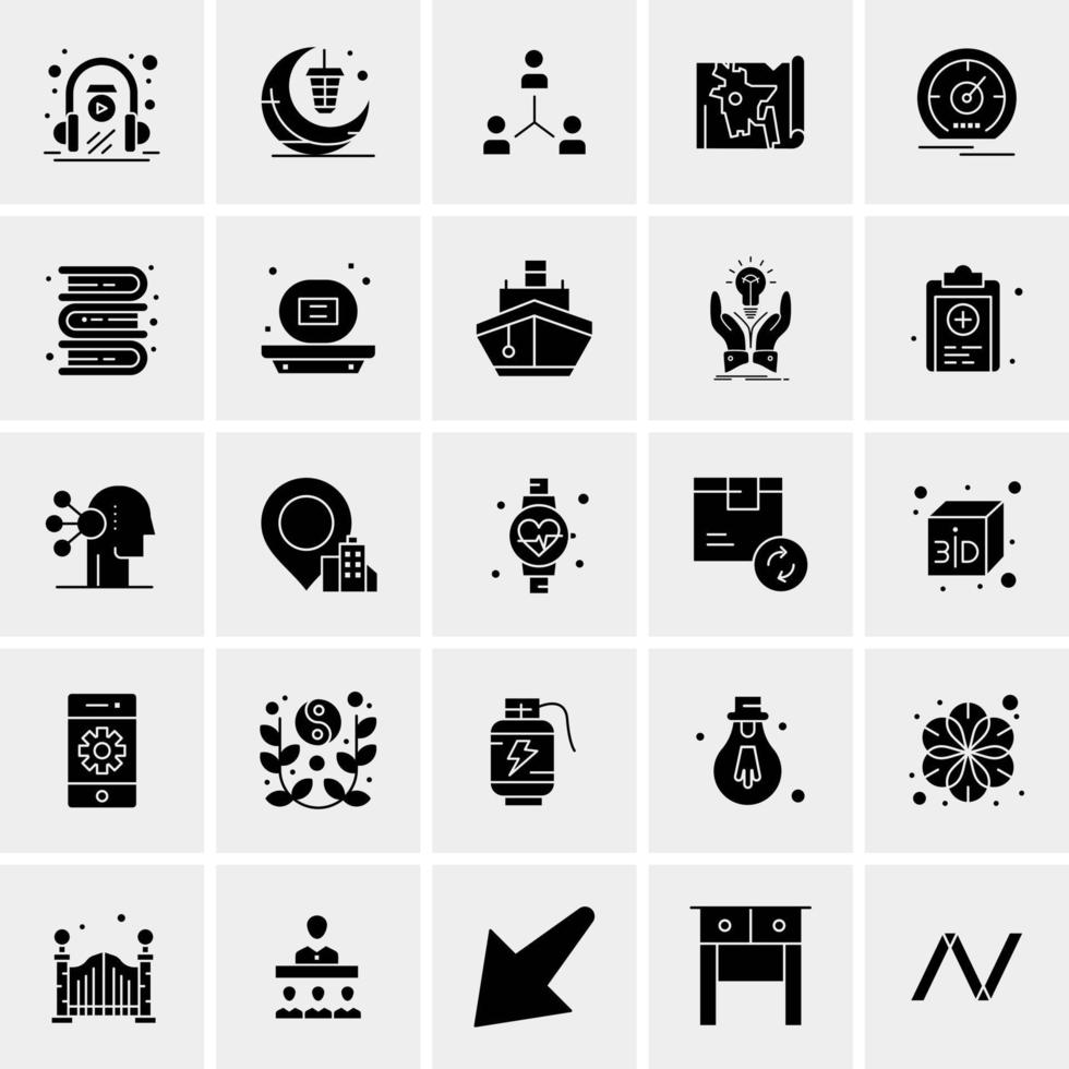 25 universelle Business-Icons Vektor kreative Icon-Illustration zur Verwendung in Web- und Mobilprojekten