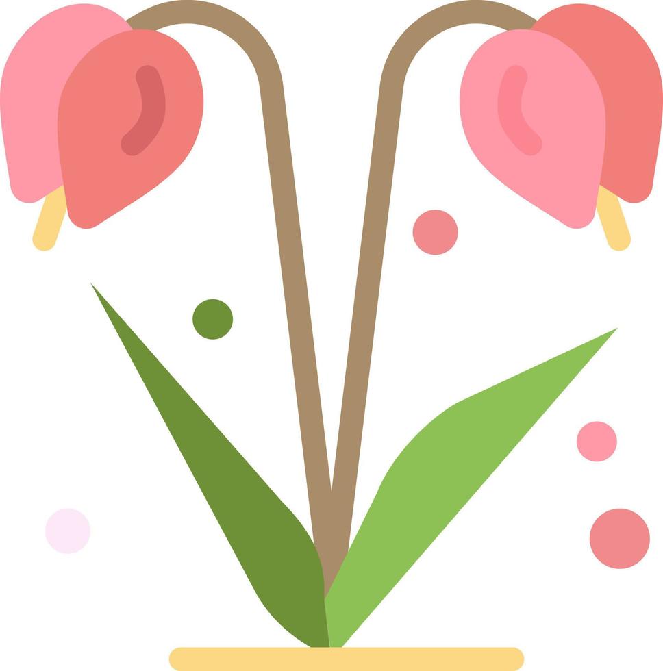 blume floral natur frühling flache farbe symbol vektor symbol banner vorlage
