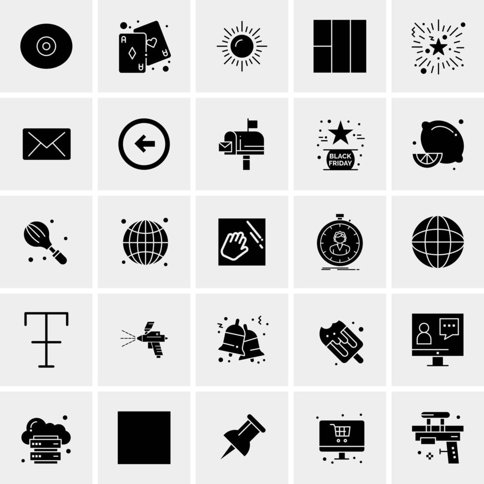 25 universelle Business-Icons Vektor kreative Icon-Illustration zur Verwendung in Web- und Mobilprojekten