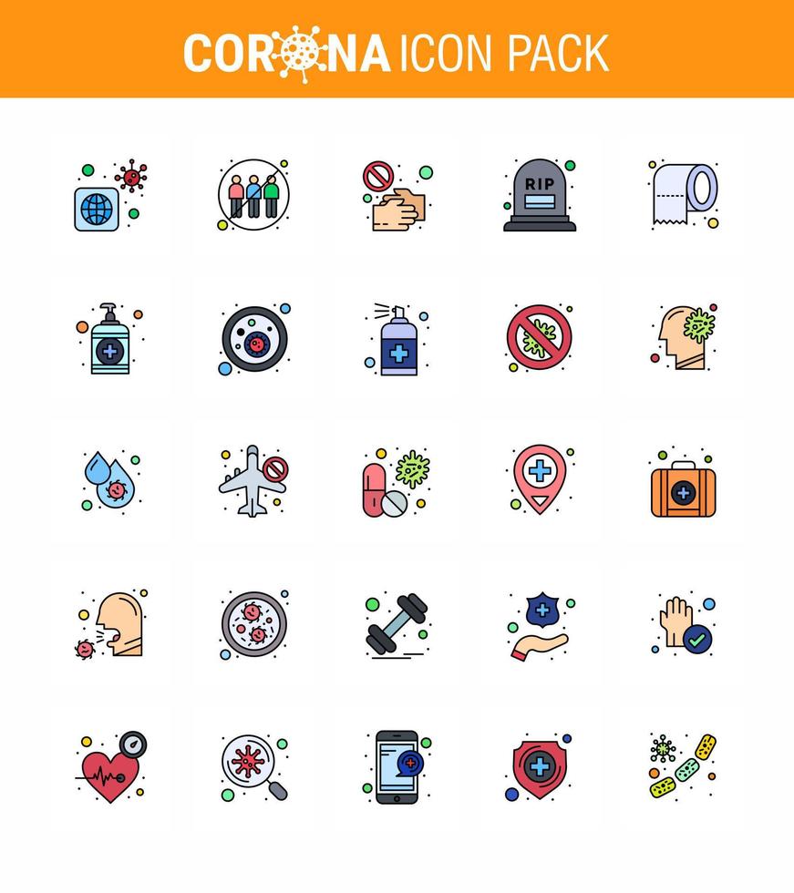 einfacher satz von covid19 schutz blau 25 icon pack symbol enthalten sterblichkeitszahl transfer touch pandemie virales coronavirus 2019nov krankheitsvektordesignelemente vektor