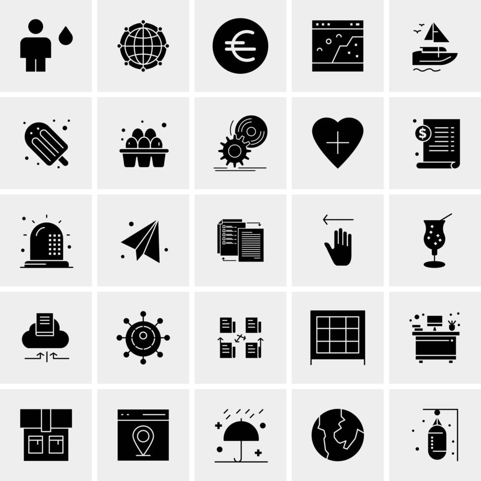 25 universelle Business-Icons Vektor kreative Icon-Illustration zur Verwendung in Web- und Mobilprojekten