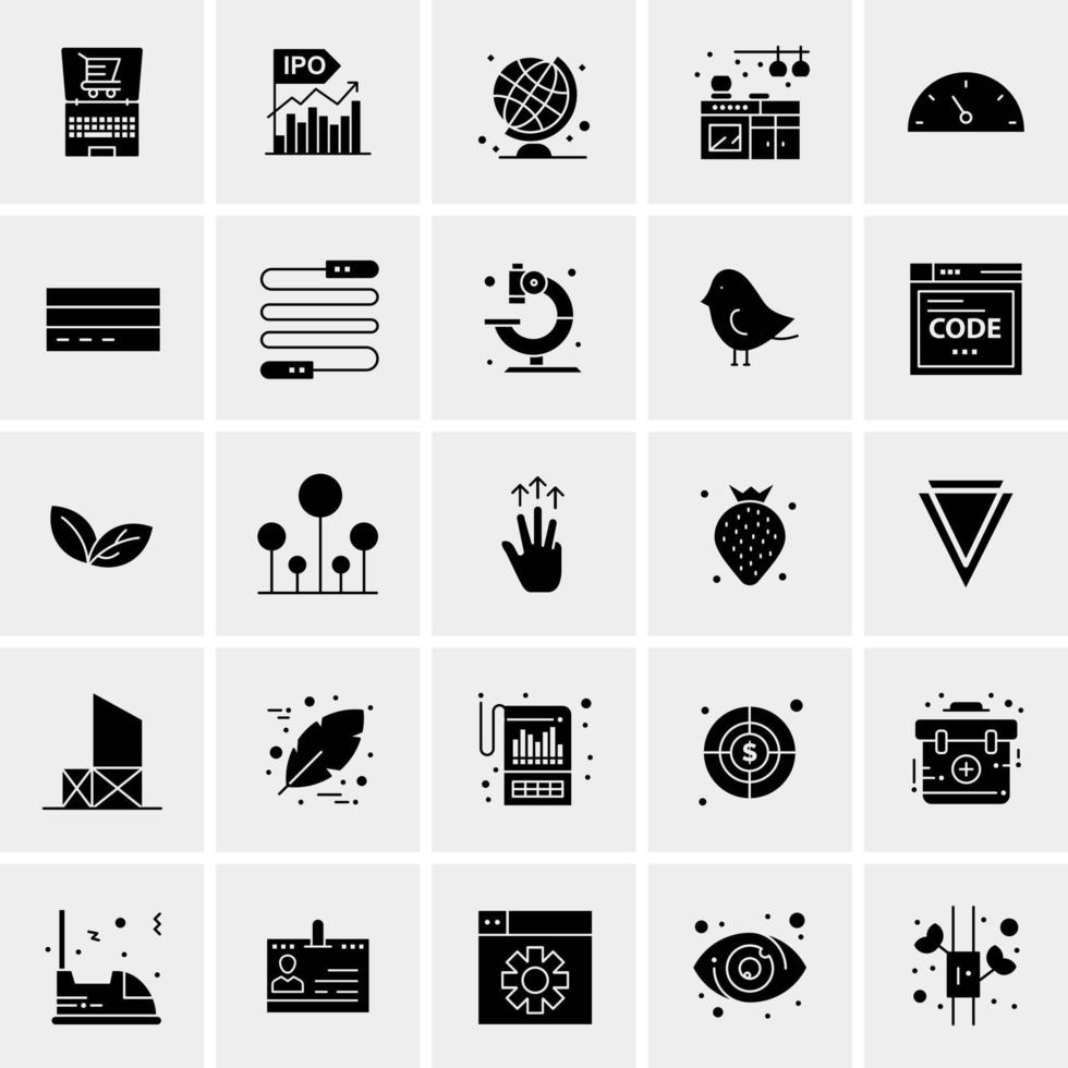 25 universelle Business-Icons Vektor kreative Icon-Illustration zur Verwendung in Web- und Mobilprojekten