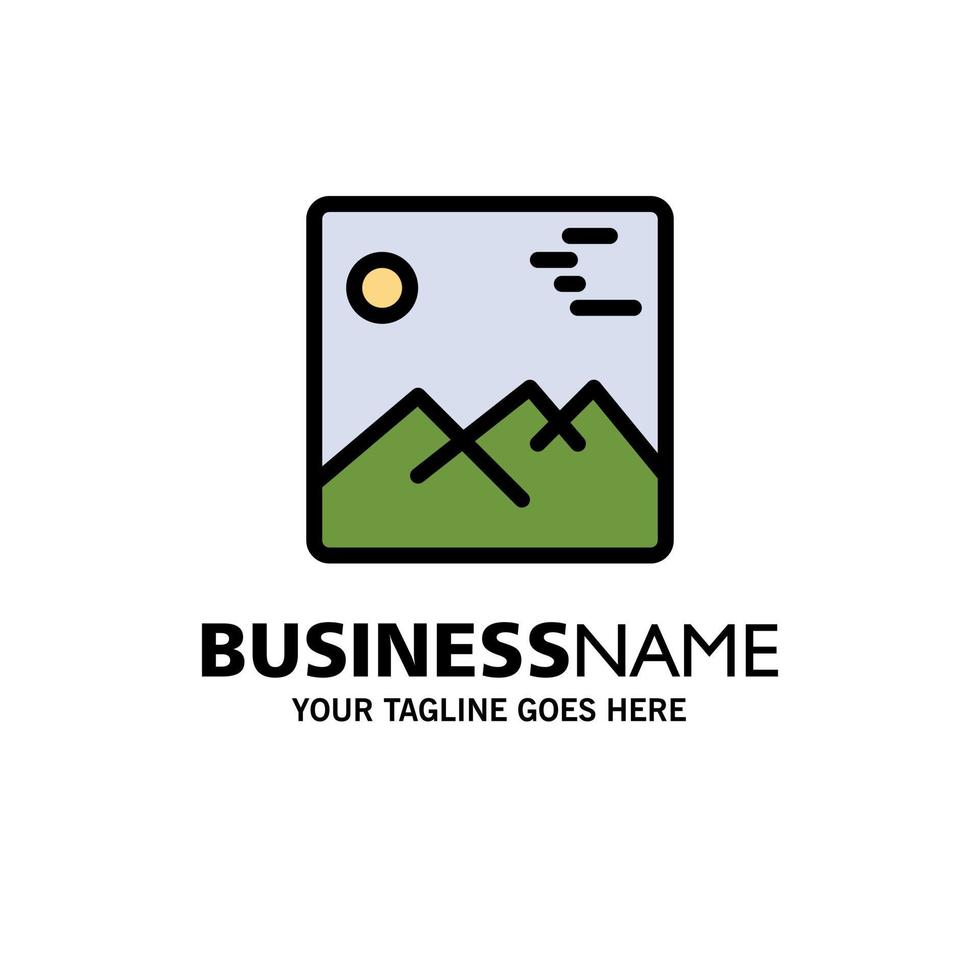 Galerie Bild Bild Kanada Business Logo Vorlage flache Farbe vektor