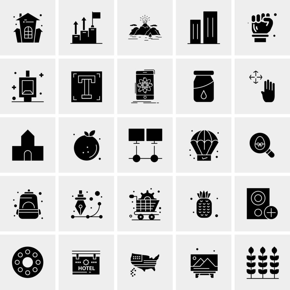 25 universelle Business-Icons Vektor kreative Icon-Illustration zur Verwendung in Web- und Mobilprojekten