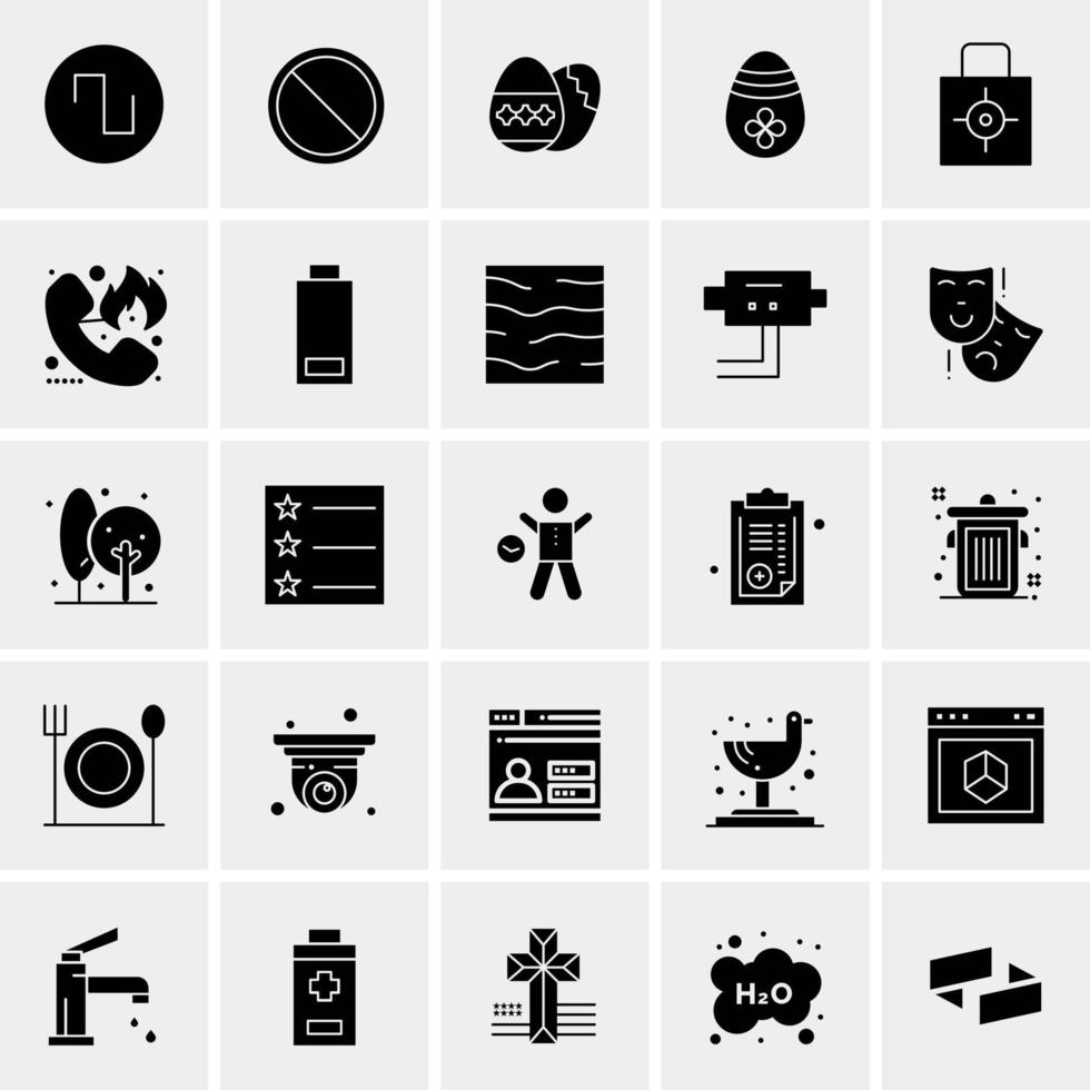 25 universelle Business-Icons Vektor kreative Icon-Illustration zur Verwendung in Web- und Mobilprojekten