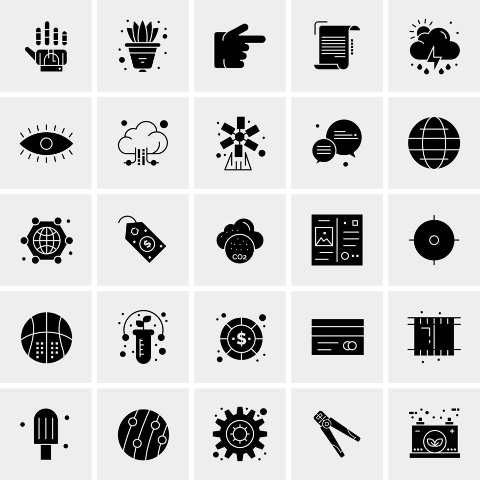 25 universelle Business-Icons Vektor kreative Icon-Illustration zur Verwendung in Web- und Mobilprojekten